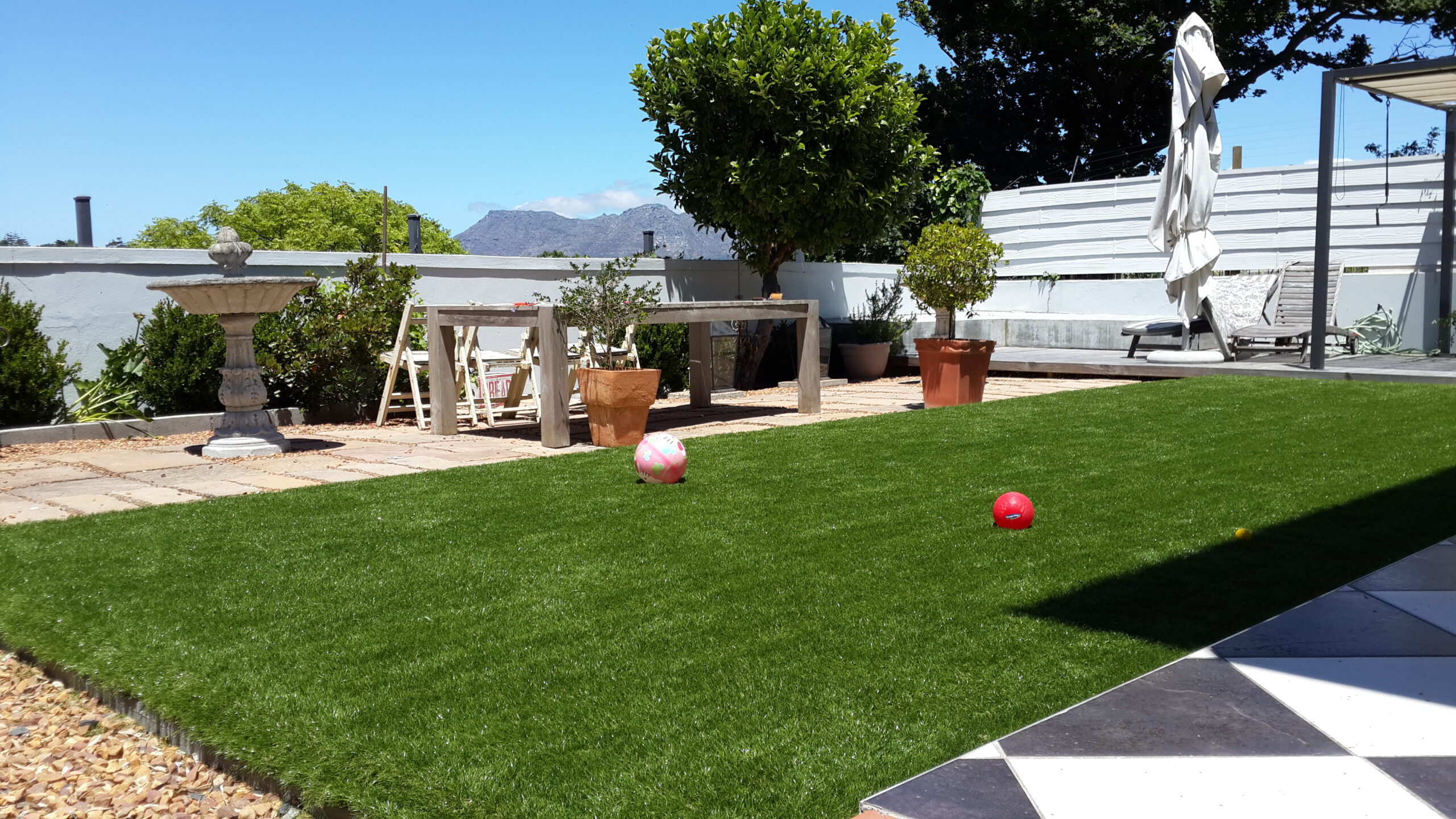 Synthetic grass leisure project