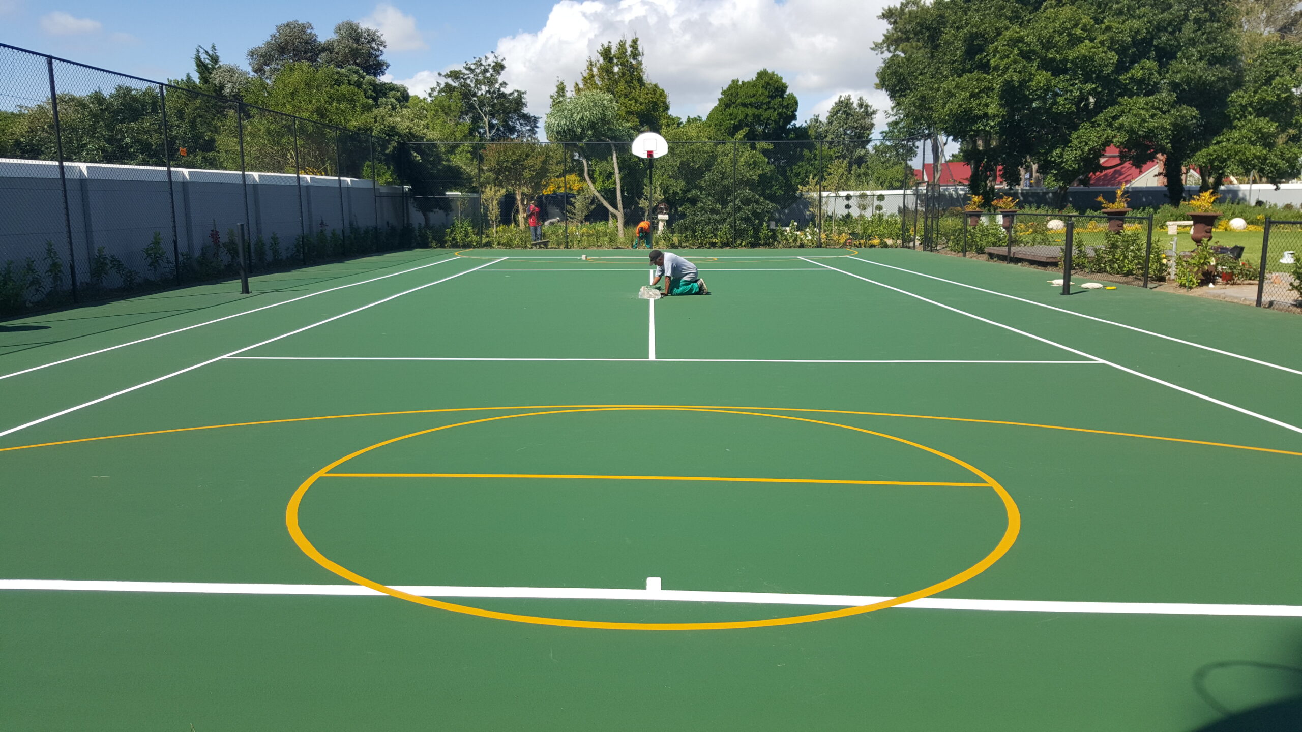 Well-maintained Plastotop court surface
