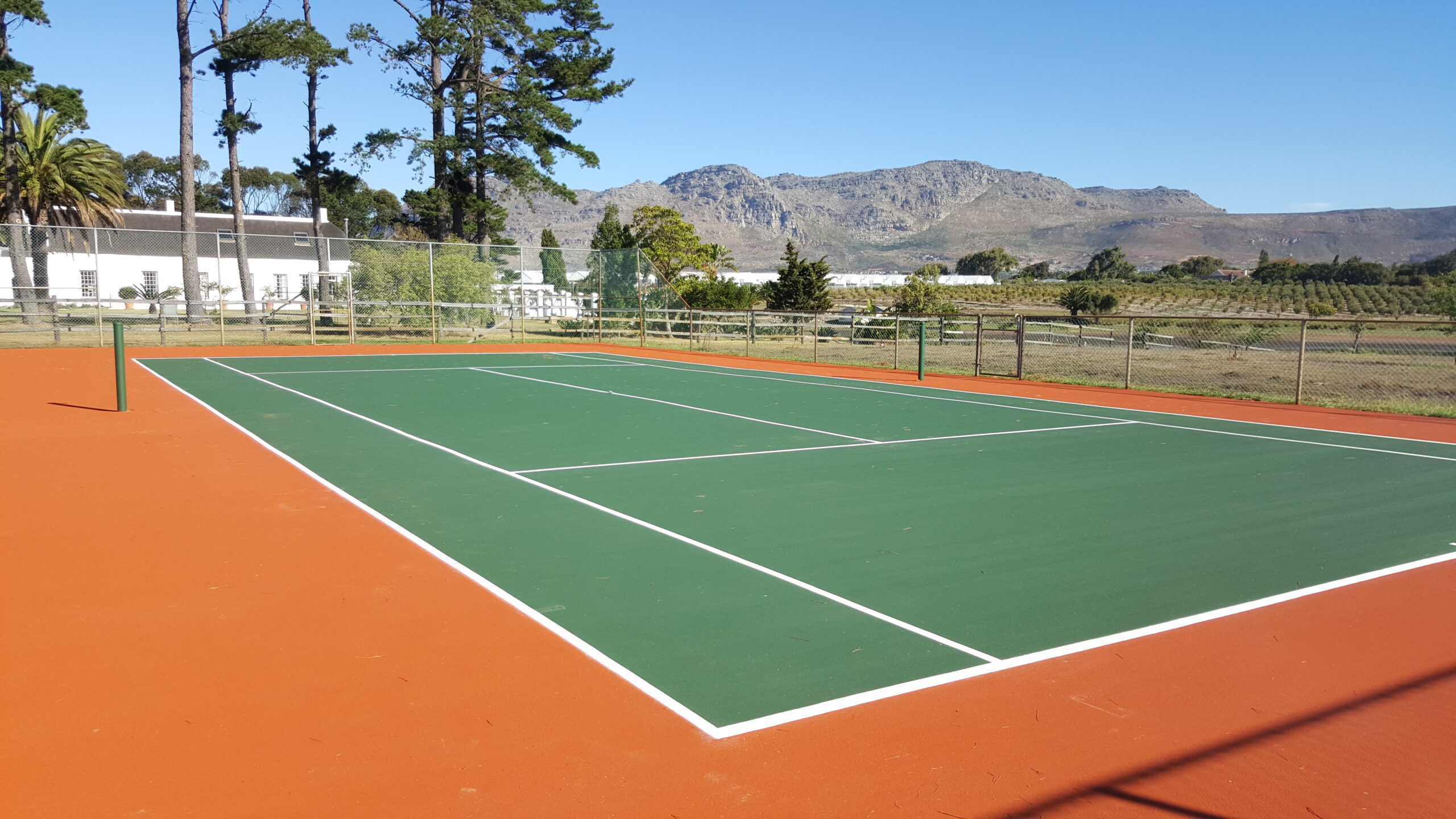 Plasflex hard court installation