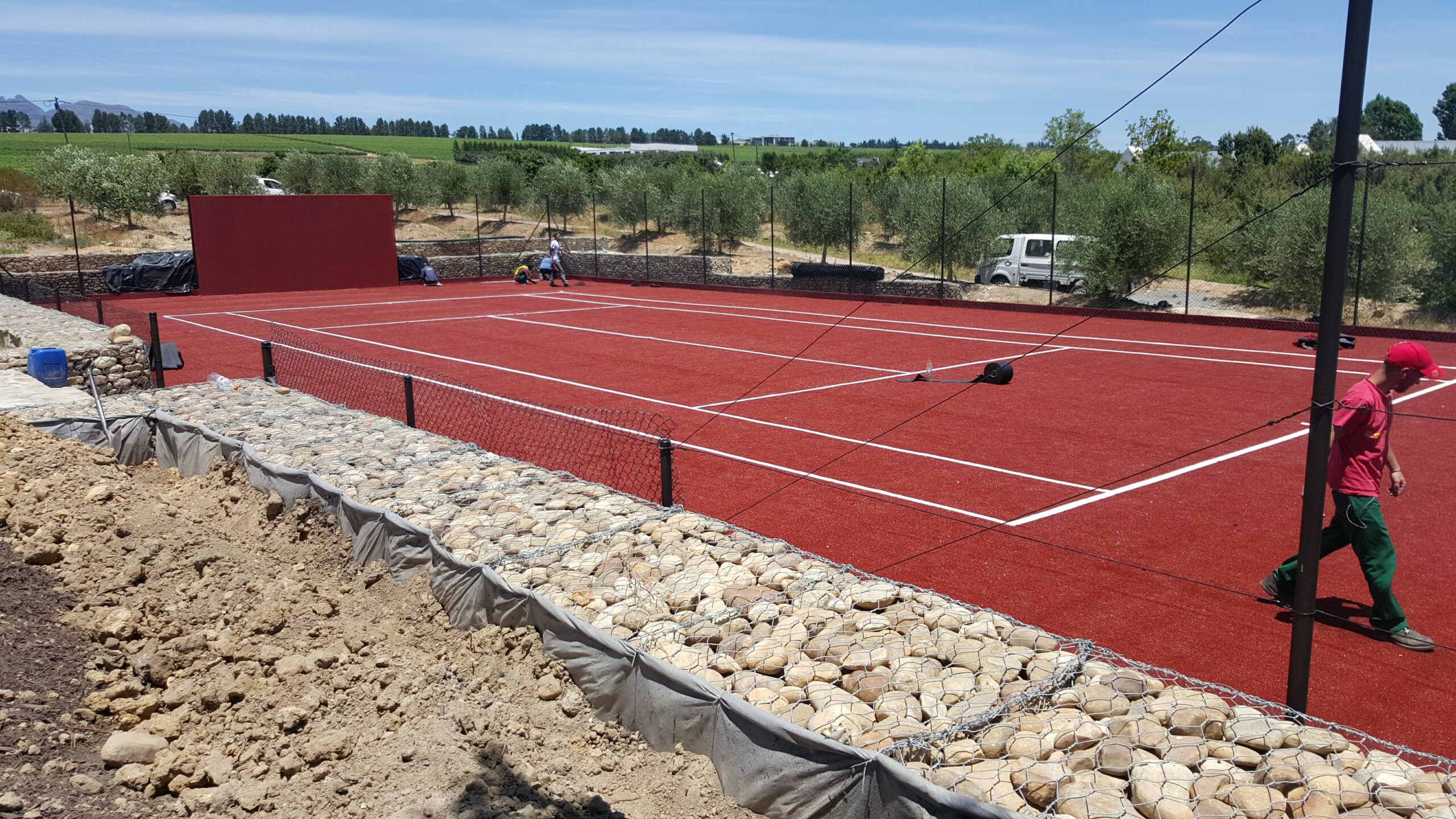 Synthetic clay court project
