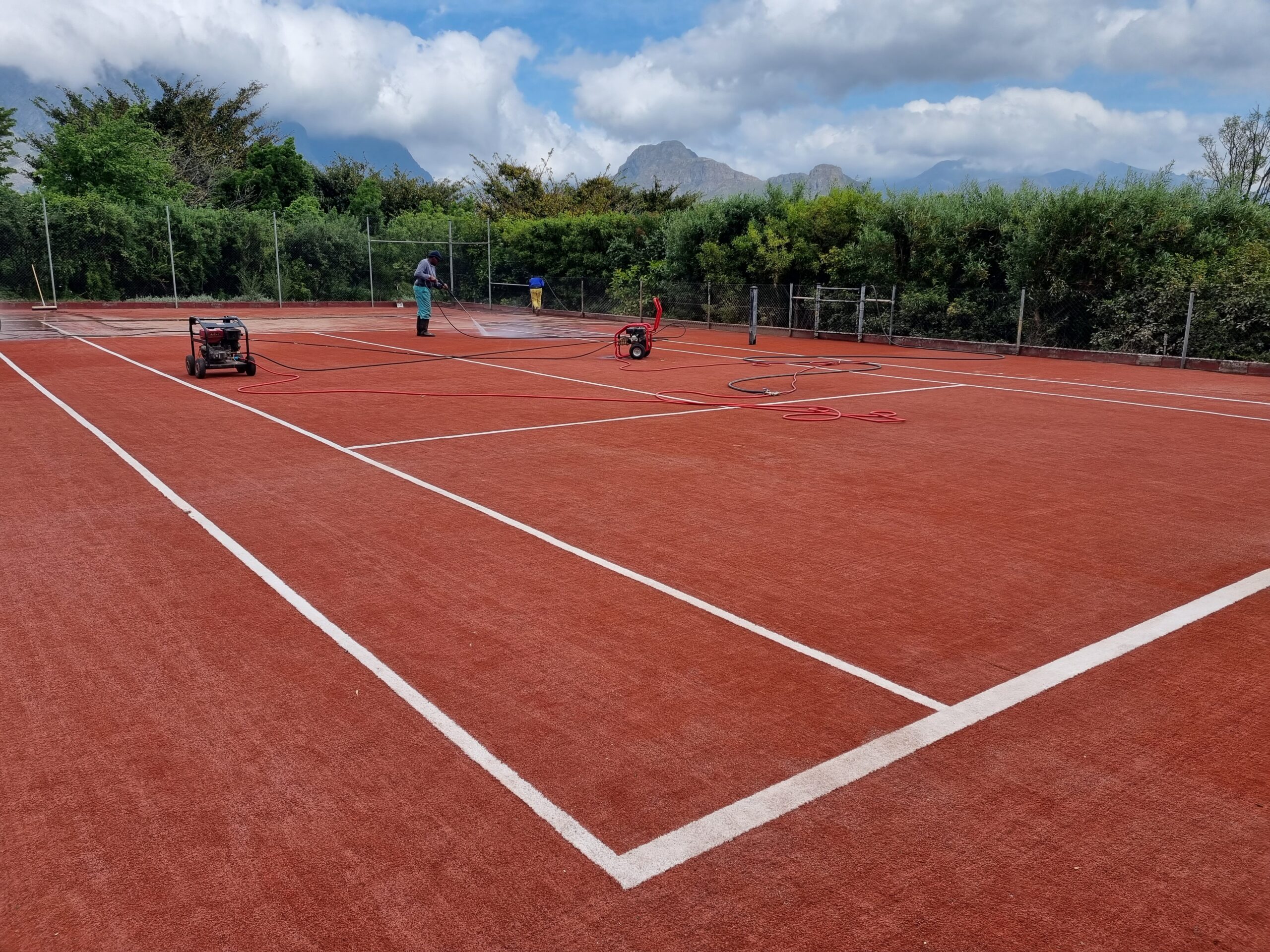 Synthetic clay court project