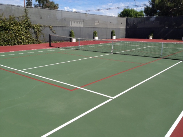 Pickleball court line marking